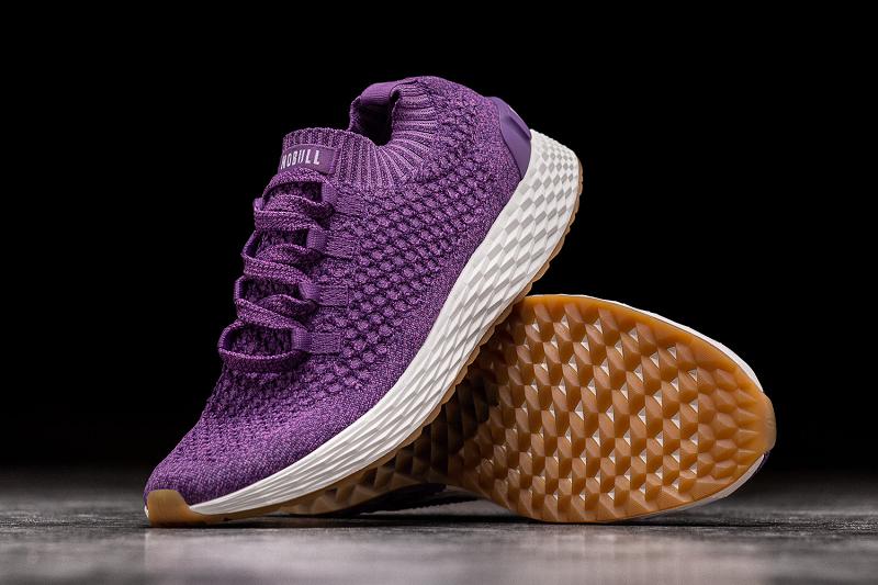 Purple Nobull Royal Knit Runner Men's Running Shoes | CA U1031Z